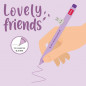 STYLO A ENCRE GEL LOVELY FRIENDS LAPIN