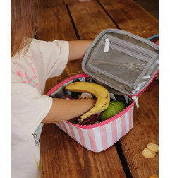 SAC REPAS PINK STRIPES