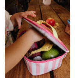 SAC REPAS PINK STRIPES