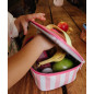 SAC REPAS PINK STRIPES