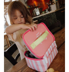 SAC REPAS PINK STRIPES