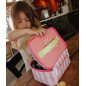 SAC REPAS PINK STRIPES