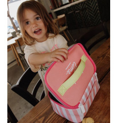SAC REPAS PINK STRIPES