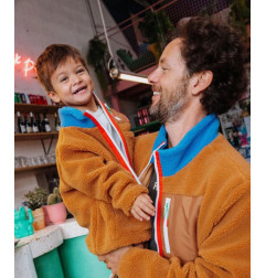 VESTE POLAIRE BLUE CAMEL