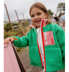 VESTE POLAIRE GREEN CANDY