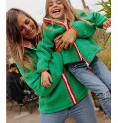 VESTE POLAIRE GREEN CANDY