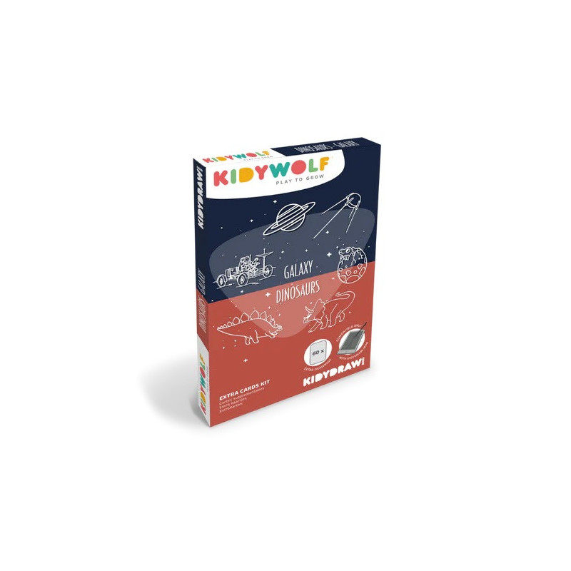 RECHARGES TABLETTE KIDYDRAW-MINI DINOSAURES & GALAXIE