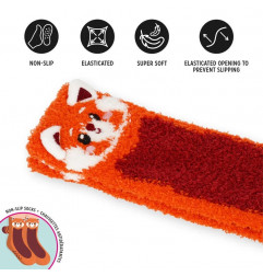 CHAUSSETTES ANTIDERAPANTES PANDA ROUX
