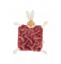 DOUDOU LAPIN PLUME BORDEAUX