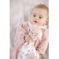 DOUDOU LAPIN TOILE DE JOUY ROSE