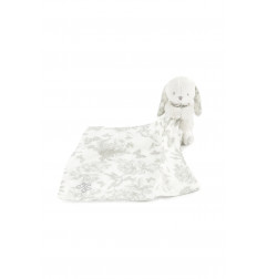 DOUDOU LAPIN TOILE DE JOUY GRIS