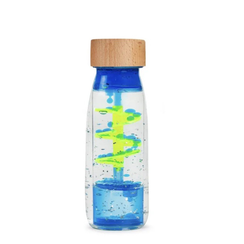 BOUTEILLE SENSORIELLE SPIRALE BLEUE
