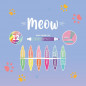 SURLIGNEURS MEOW CHAT DOUBLES POINTES