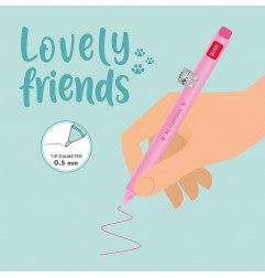 STYLO A ENCRE GEL LOVELY FRIENDS CHAT