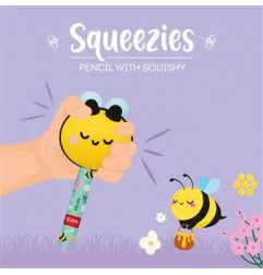 CRAYON AVEC ANTI-STRESS ABEILLE