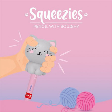 CRAYON AVEC ANTI-STRESS CHAT