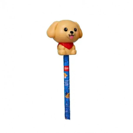 CRAYON AVEC ANTI-STRESS CHIEN