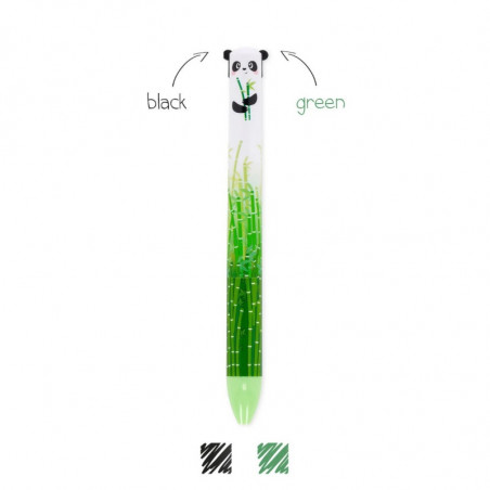 STYLO A BILLE 2 COULEURS PANDA