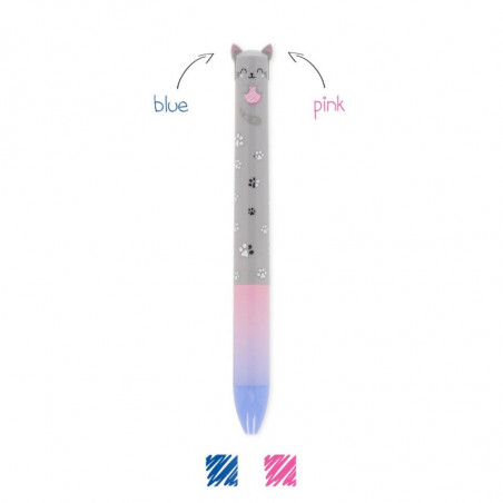 STYLO A BILLE 2 COULEURS CHAT