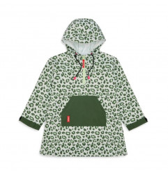 PONCHO GREEN LEOPARD