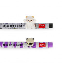 SET DE 2 STYLOS GEL SPOOKY PARTY