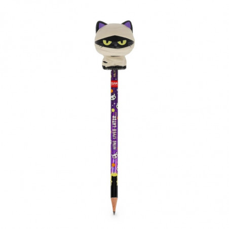 CRAYON AVEC ANTI-STRESS CHAT HALLOWEEN