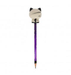CRAYON AVEC ANTI-STRESS CHAT HALLOWEEN