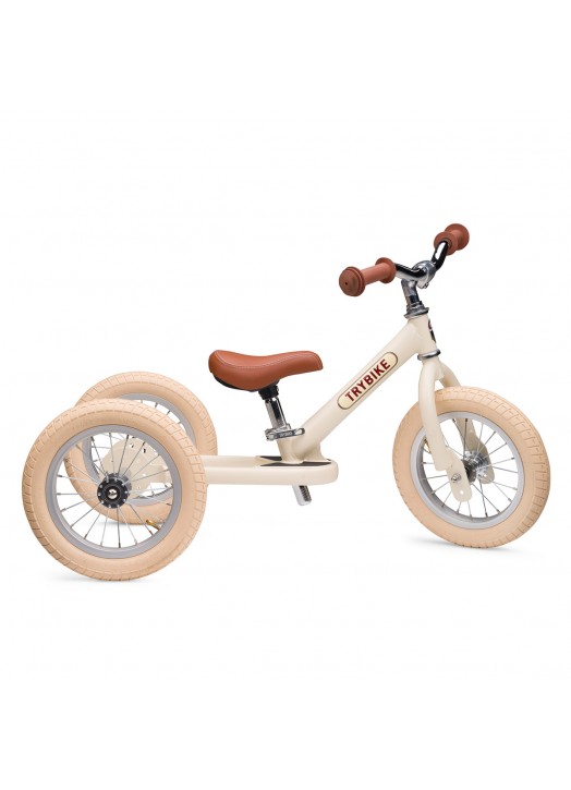 TRICYCLE/ DRAISIENNE 2 EN 1 CREME