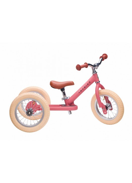 TRICYCLE/DRAISIENNE 2 EN 1 ROSE TRYBIKE